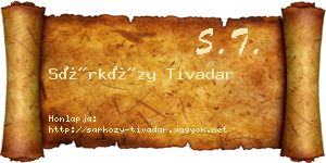 Sárközy Tivadar névjegykártya