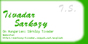 tivadar sarkozy business card